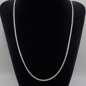 925 Sterling Silver Micro Miami Cuban Chain 2.1mm 20" Men Women Italy, NEW